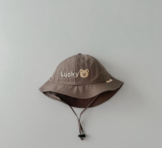 Lucky小熊透氣大帽沿漁夫盆帽 