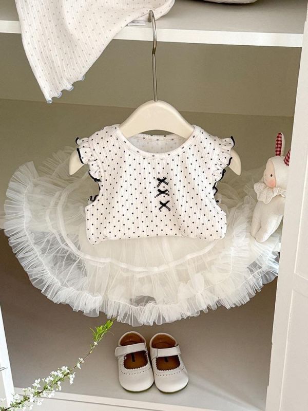 夏季糖果色網紗蛋糕褲裙 