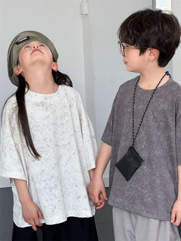 滿天星亮片噴墨寬鬆上衣 