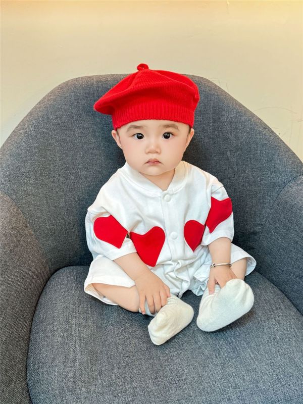 親子款黑白可愛愛心連身裝/上衣 