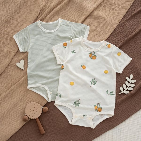 新生兒裸感親膚彈力包屁衣 