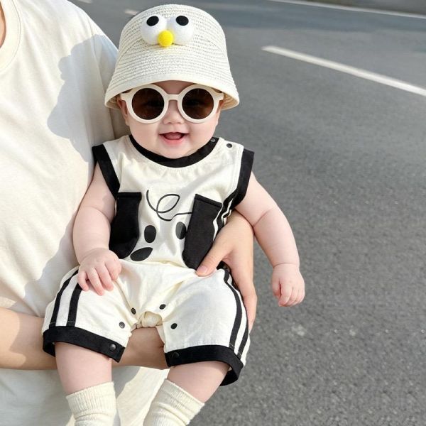 立體狗狗耳朵帥氣連身裝 