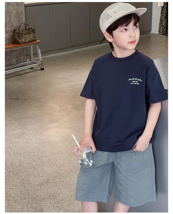 日系衝浪字母印花T恤上衣 