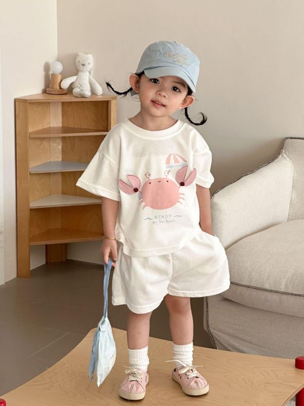 運動風超萌印花兩件式套裝 