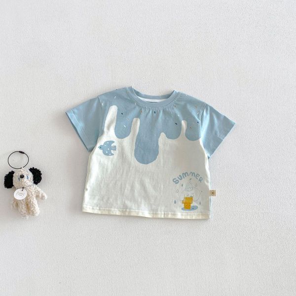 可愛童趣印花T恤上衣 