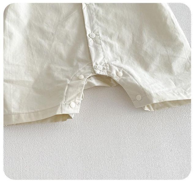 翻領可拆式恐龍領帶襯衫連身裝 