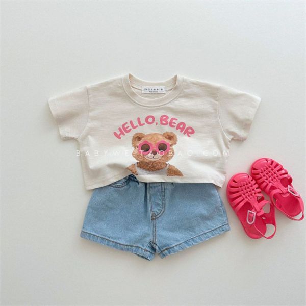 Hello Bear百搭T恤上衣 