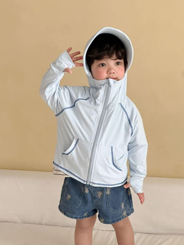 new冰絲涼感透氣防曬連帽外套(4色) 