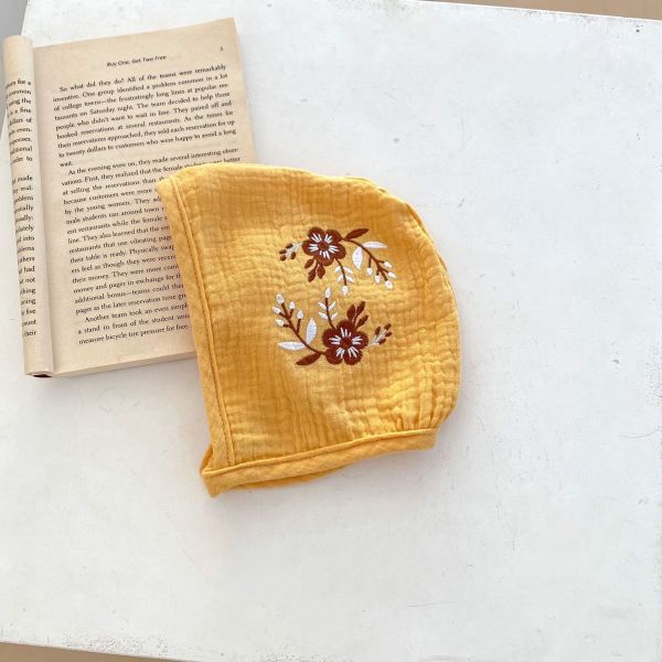 雙皺棉亮麗刺繡包屁衣(含帽) 