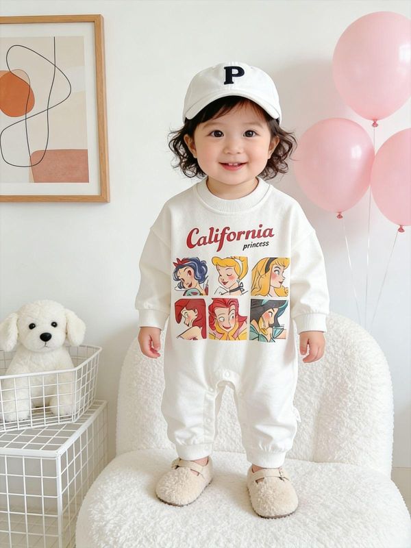 可愛卡通史努比/公主印花連身裝 