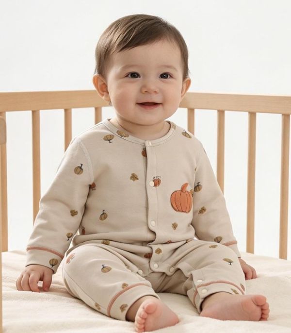 新生兒南瓜貼布棉質系列 