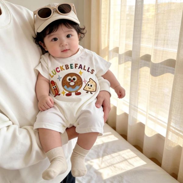 可愛甜甜圈披薩熱狗連身裝 