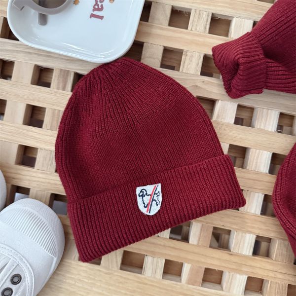 『現貨80cm』狗狗布標開釦連身裝+帽 