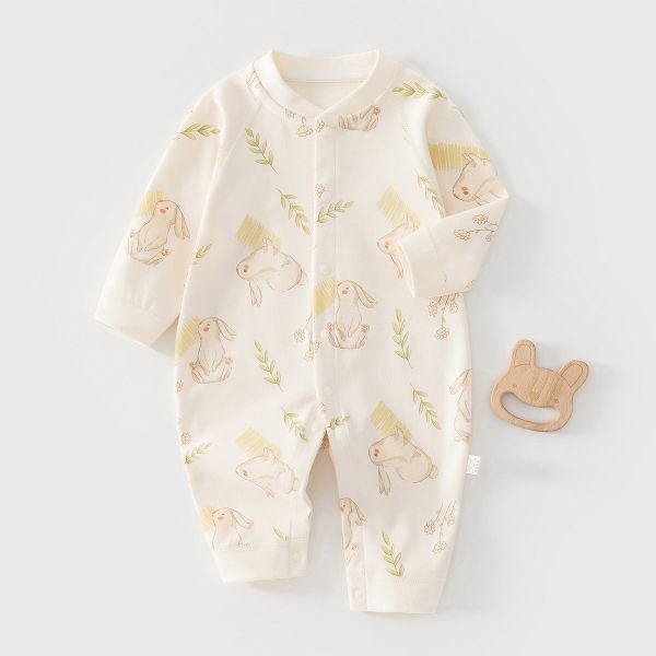 新生兒春秋四季新印花開釦連身裝(5款) 