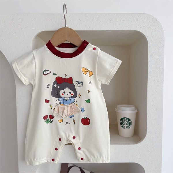 可愛白雪公主印花連身裝 