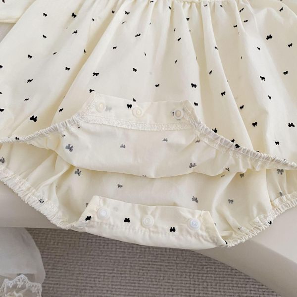 蝴蝶結娃娃領包屁衣 