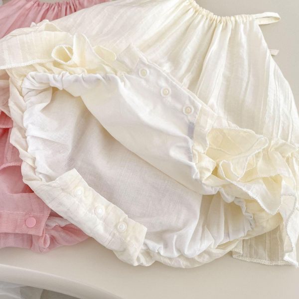 甜美糖果色細肩蛋糕包屁裙 