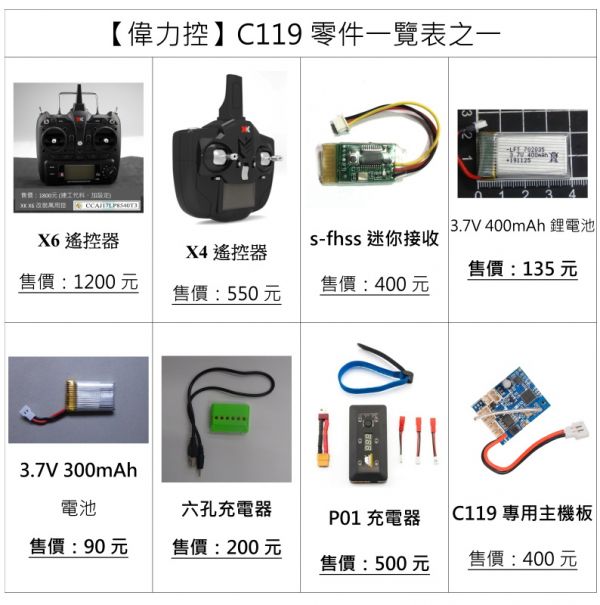 【偉力控】C119 C129 軸承 