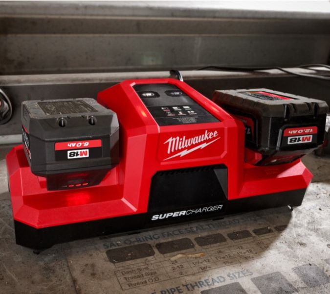 M18雙口超級充電器 美沃奇,Milwaukee,台灣總代理,公司貨,鋰電動工具,M12,12V,M18,18V鋰電,充電器,赫杰國際