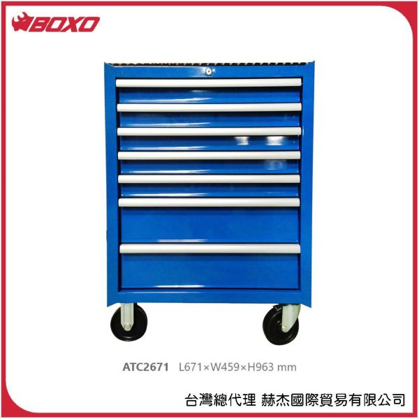 【赫杰國際】台灣製 總代理公司貨 經典款工具車ATC2671 BOXO,TAIWAN,赫杰國際,鋼珠滑軌,工具車,基本款,ATC2671,收納,機車行,工作室