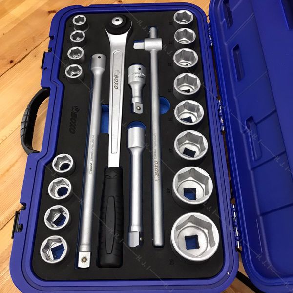 3/4" 21Pcs 棘輪套筒滑桿組 BX340021,3/4" 21Pcs 棘輪套筒滑桿組,套裝工具,赫杰國際,台灣製,MIT,高品質,手工具,台中,豐原,大甲