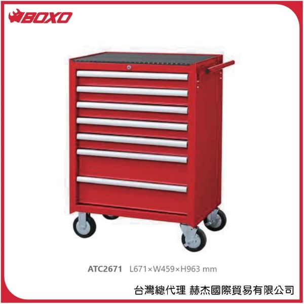 【赫杰國際】台灣製 總代理公司貨 經典款工具車ATC2671 BOXO,TAIWAN,赫杰國際,鋼珠滑軌,工具車,基本款,ATC2671,收納,機車行,工作室