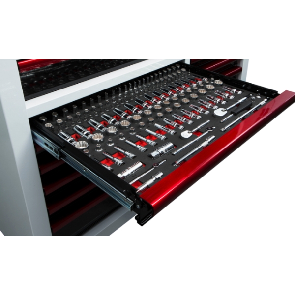 美版 45" 工具車 BOXO,Quick-Lock 防抽屜自動滑出功能,UAT450111,UAC45081,赫杰國際