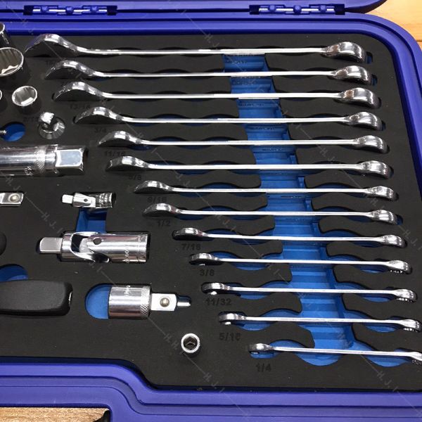 58 Pcs 1/4"&1/2"英制套筒扳手組 (6PT/12PT) 套裝工具,赫杰國際,台灣製,MIT,高品質,手工具,台中,豐原,大甲,BOXO,BX14122058S,英制套筒扳手組