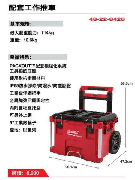 【Milwaukee美沃奇】黑色限量版-配套工作推車_3件組合(現貨)建議自取 Milwaukee、美沃奇、PACKOUT、配套、配套工具箱、配套工具車、美沃奇推車、推車、黑色推車、美沃奇黑色推車、美沃奇黑色工具箱