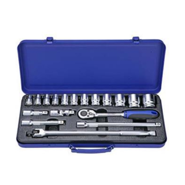 18Pcs 1/2" 棘輪扳手六角套筒組 BXM42-18,18Pcs 1/2" 棘輪扳手六角套筒組,套裝工具,赫杰國際,台灣製,MIT,高品質,手工具,台中,豐原,大甲,BOXO,台灣總代理