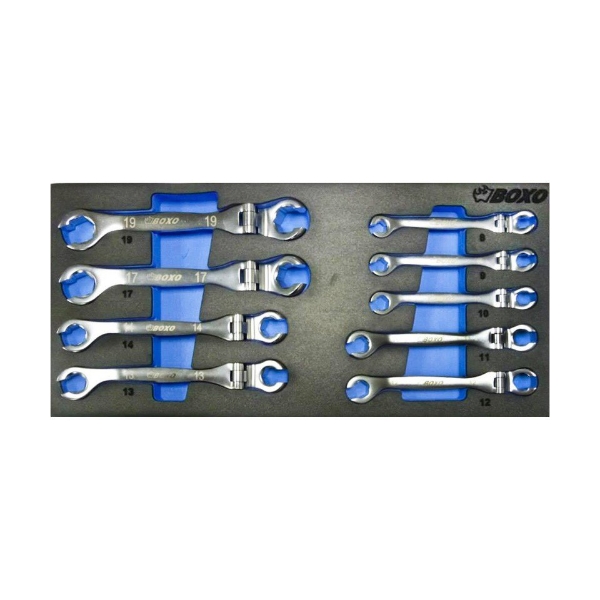 9Pcs 水銀霧面油管扳手 