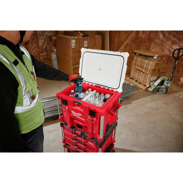 PACKOUT™ 配套保冷箱 (XL) \美沃奇,Milwaukee,台灣總代理,公司貨,鋰電動工具,M12,12V,M18,18V鋰電,配套工具箱,配套收納箱,配套系列,配套推車,保冷箱,保冰箱,冰箱,冰桶,赫杰國際
