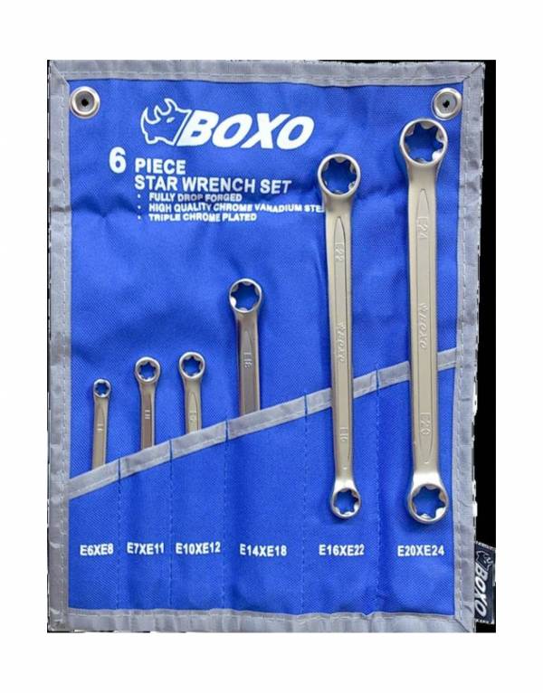 6Pcs 星字扳手 WR1740S-06B,6Pcs 星字扳手,套裝工具,赫杰國際,台灣製,MIT,高品質,手工具,台中,豐原,大甲,BOXO,台灣總代理
