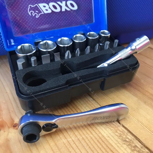 18Pcs 1/4"迷你畢仔套筒棘輪扳手組-現貨特價中！ 18Pcs 1/4"迷你畢仔套筒棘輪扳手組,HBS-018PB,套裝工具,赫杰國際,台灣製,MIT,高品質,手工具,台中,豐原,大甲,BOXO,台灣總代理