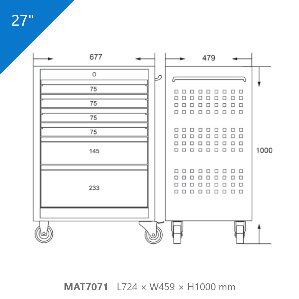 MAT系列 - 工作車 BOXO,專業,工作車,工具車,手工具,收納,推車,職人,工具,MAT7071,MAT37071,MAT7450141,MAT74502071,,工作室