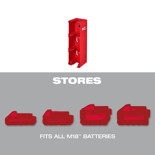 配套電池收納架(現貨) 美沃奇 milwaukee 配套系列 PACKOUT 配套電池收納 M12 M18 赫杰國際  預購 48-22-8338 48-22-8339
