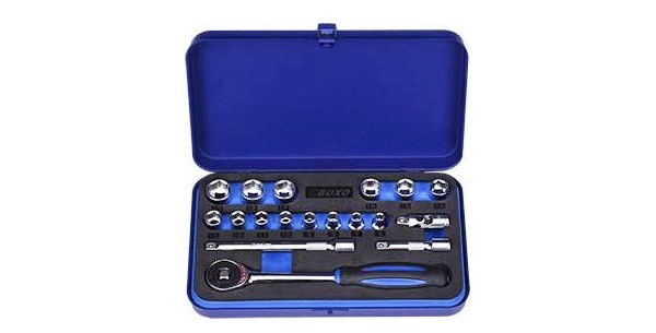 18Pcs 3/8"葫蘆柄棘輪套筒組 BXM32-T18,18Pcs 3/8"葫蘆柄棘輪套筒組,套裝工具,赫杰國際,台灣製,MIT,高品質,手工具,台中,豐原,大甲,BOXO,台灣總代理