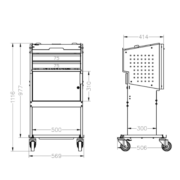 22" 電腦診斷車 電腦診斷車,BOXO,台灣製,工作車