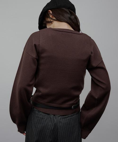 彈性針織兩件式套裝 