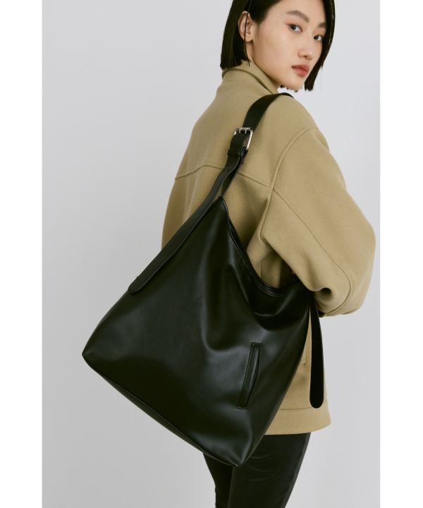 2way大容量皮革托特包 