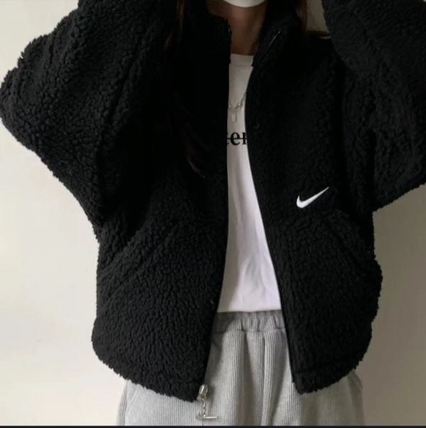 *快速出貨*NIKE NSW SWOOSH 短版毛毛外套 