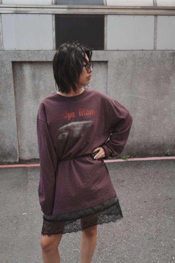 Marilyn Manson 蕾絲下擺 one piece 