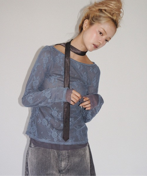 雙層蕾絲打底衣 