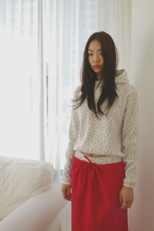 小碎花華夫格套裝 