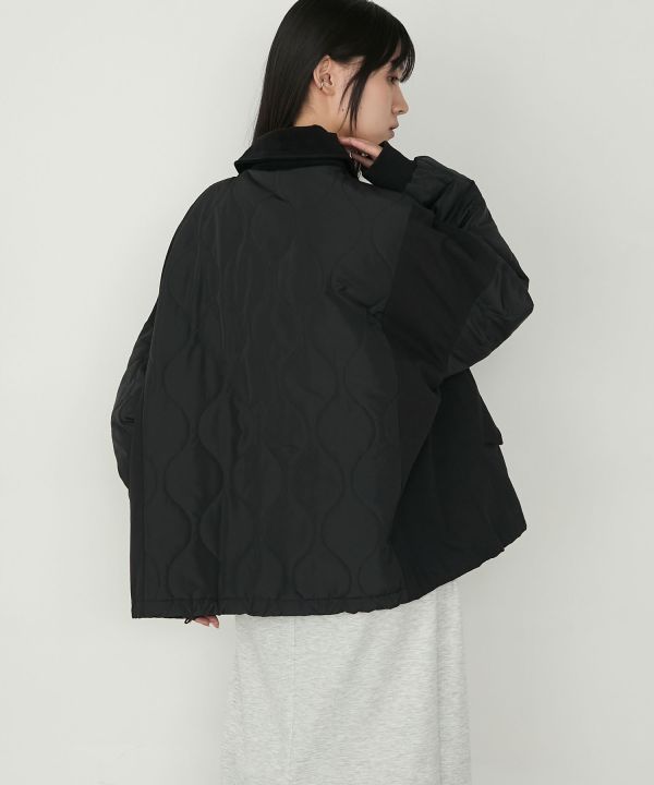 軍裝絎縫短外套 