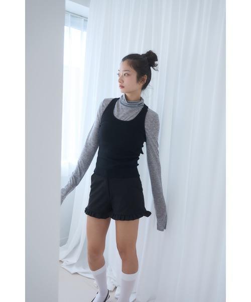 大蝴蝶結彈性背心 