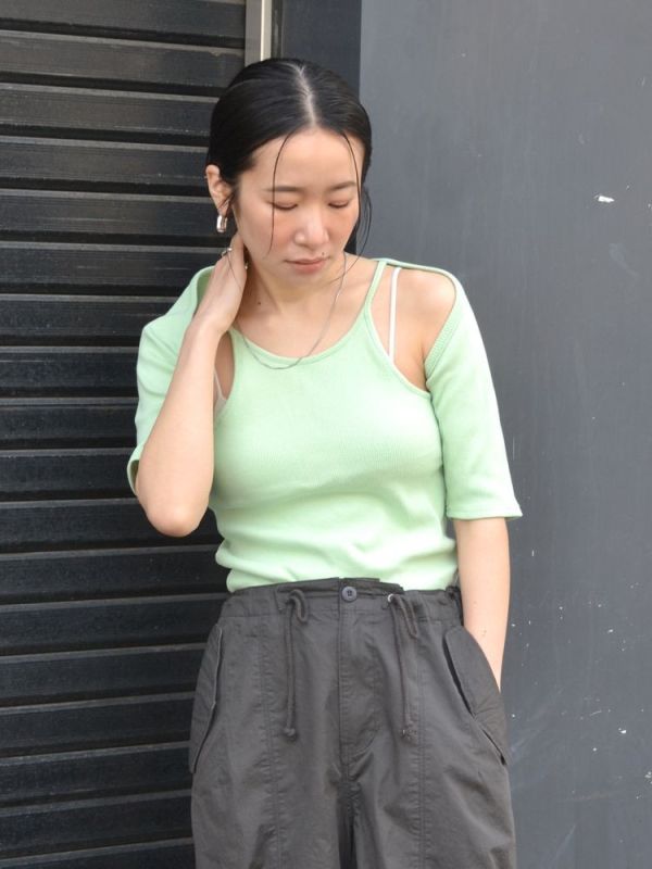 螺紋背心+小罩衫 SET 