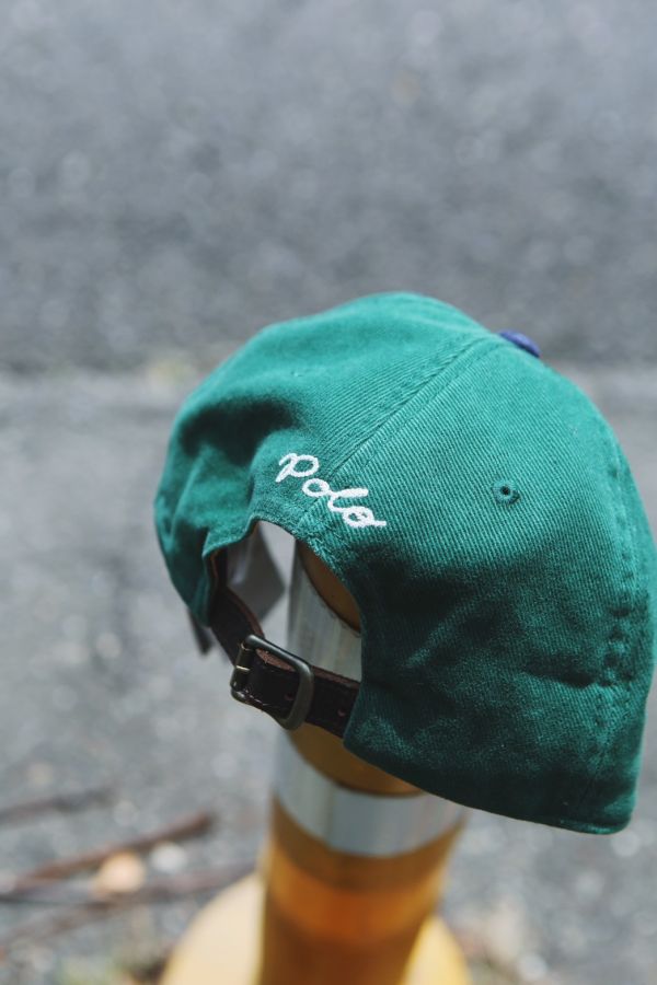 Polo Ralph Lauren 刺繡logo皮釦撞色棒球帽 