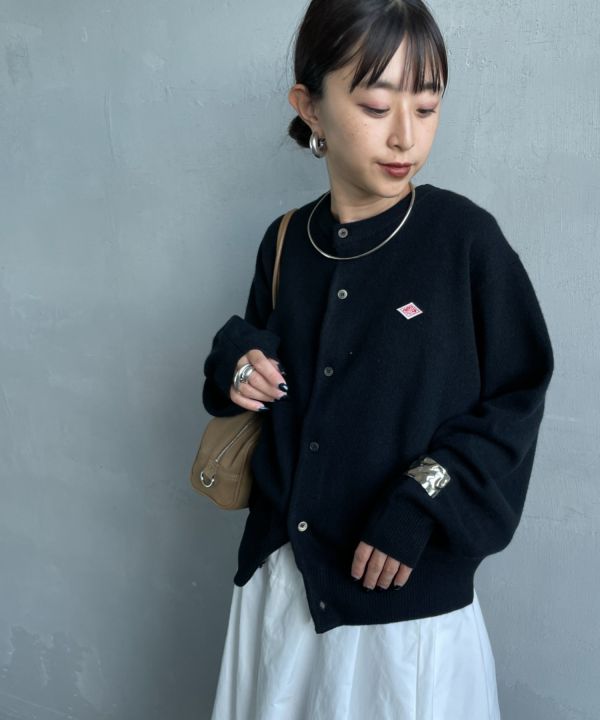 DANTON LAMBSWOOL CREW NECK KNIT CARDIGAN 羊毛圓領針織外套 