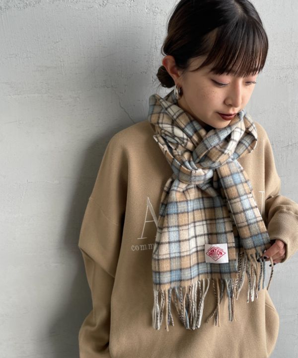 DANTON WOOL CASHMERE MUFFLER 克什米爾羊毛圍巾 